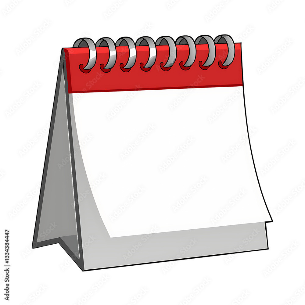 Poster blue calendar 3d icon date schedule isolated on png background with empty time reminder plan appoint