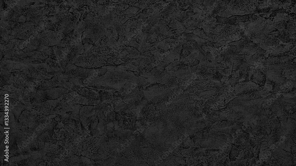 Poster A black background with a few small black dots scattered throughout. The background is dark and the dots are small, creating a sense of depth and texture. The image is monochromatic