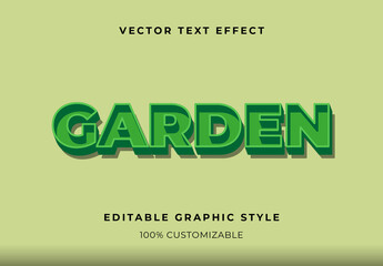 Green Bold Extruded High-Contrast 3D Text Effect