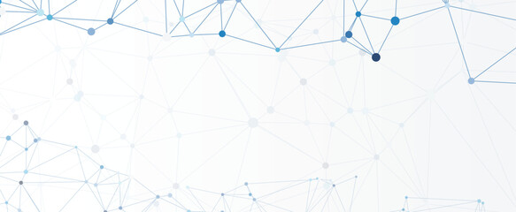 Geometric network connected dots.vector illustration