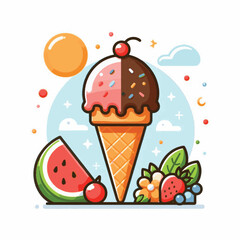 ice cream, food, dessert, cream, background, summer, sweet, ice, cold, chocolate, frozen, creamy, delicious, flavor, dairy, vanilla, cone, waffle, isolated, gelato, colorful, tasty, strawberry, closeu