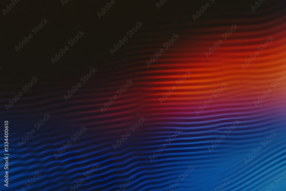 Poster blurred abstract image with wave patterns and gradient colors