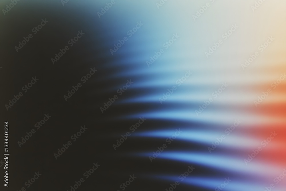 Poster abstract digital composition featuring multiple blurred lines of varying colors