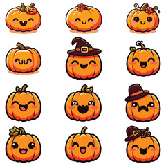 halloween pumpkin set