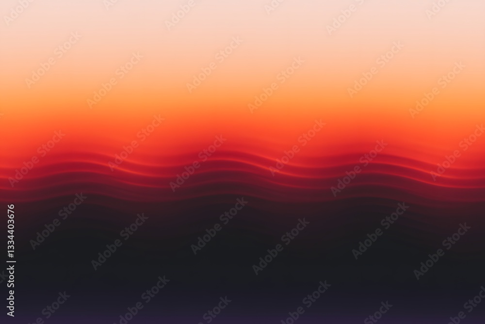 Poster gradient background featuring wavy layers of warm colors smoothly blending
