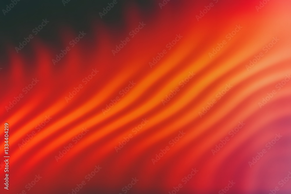 Poster orange and red wavy lines creating a blurred gradient background