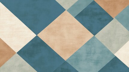Diamond pattern, muted tones, textured background