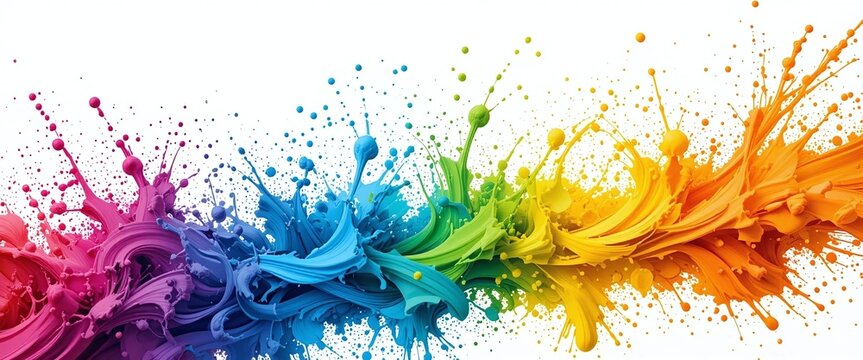 abstract colorful background with bubbles