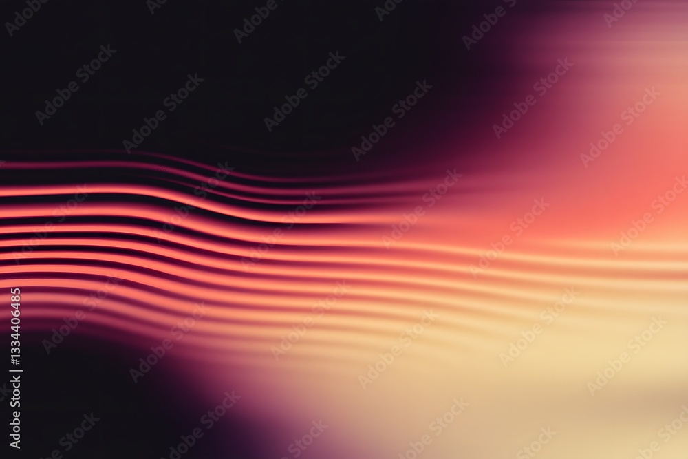Poster abstract background image depicting wavy lines with various gradient colors