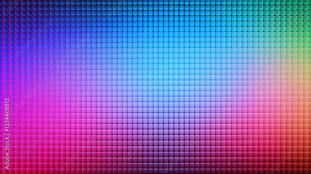 Aufkleber colorful electronic display screen with pixel textured digital background structure and colorful ele