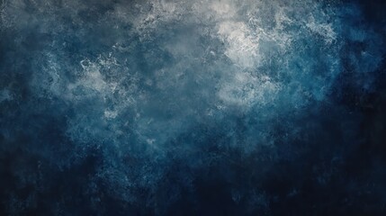 Obraz premium Dark blue abstract texture, cloudy sky background, design element