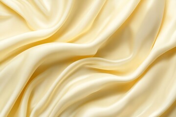 Obraz premium Creamy silk fabric drapes, elegant texture background, design resource