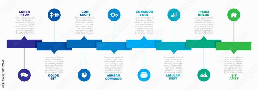 Poster infographic design template with place for your data. vector illustration.