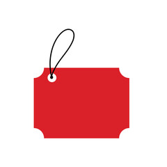 Realistic red sale labels
