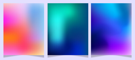 colorful gradient studio room, abstract background pattern, walls and floor reflect neon lights, dark tones and feel  speed of digital technology connected blue-green background.