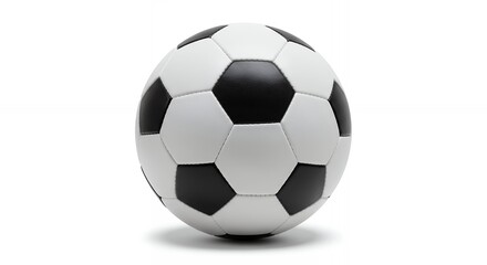 Obraz premium Isolated Classic Black and White Soccer Ball Ready for the Game