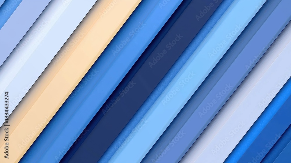 Poster a collection of diagonal stripes in various colors and widths.