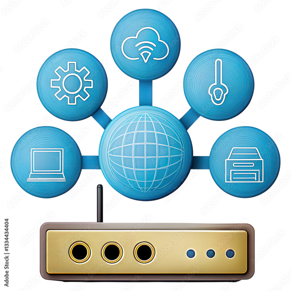 Poster ai-powered industrial iot gateway for smart management solutions.