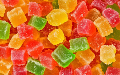 colorful candied fruits candy background