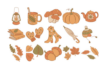 Autumn Elements Illustration