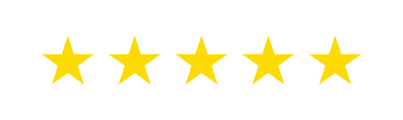 Obraz premium Star icon. Five star rating, positive feedback 3d style. Customer review. Service satisfaction, good rate vector illustration. rating review flat icon