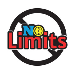 No Limits Graphic Tee | Fearless & Strong Typography