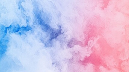 Abstract Artwork: A Blend of Blue, Pink, and White