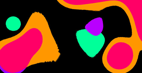 Vibrant, saturated, abstract, pop art wallpaper background poster