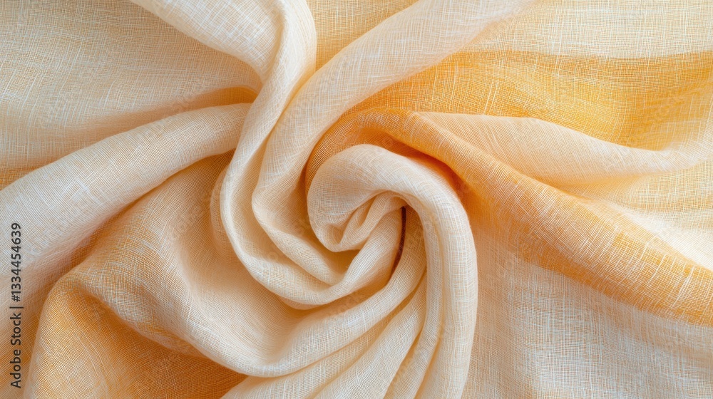 Poster a close-up view of a soft, flowing fabric with a subtle striped pattern.
