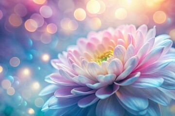 Obraz premium Ethereal Macro Soft Focus: Delicate Pastel Flower Petals with Copy Space