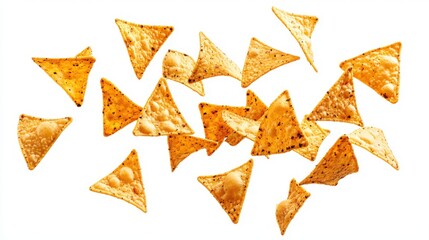 Obraz premium corn flakes on a white background
