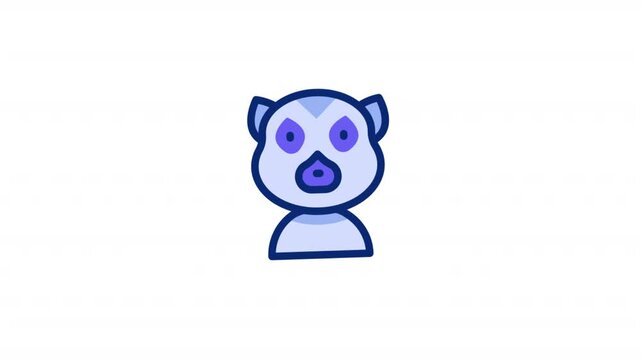 Lemur Animated Alpha Icons loop