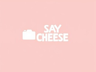 Playful Say Cheese Graphic for Photography Themes