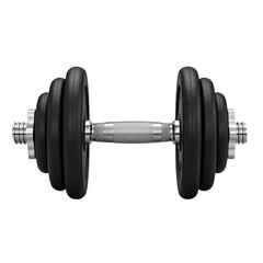 Fototapeta premium Dumbbell on transparent background