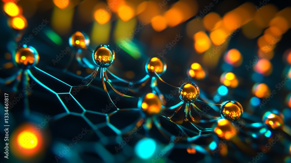Poster exploring semiconductor nanocomponents laboratory high-resolution image tech environment close-up pe