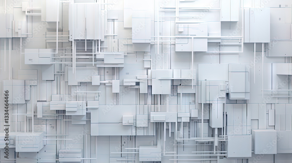 Poster Background with metallic panels texture, wires and circuit. Spaceship hull wall technology background.