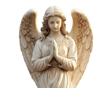 celestial angel statue with glowing aura, exuding ethereal beauty and serenity. intricate details of wings and peaceful expression create divine presence