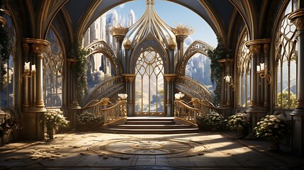 Obraz premium Grand Hall with a Breathtaking View