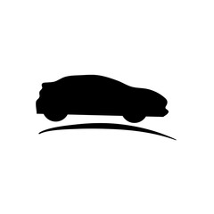 Modern and vintage cars silhouettes
