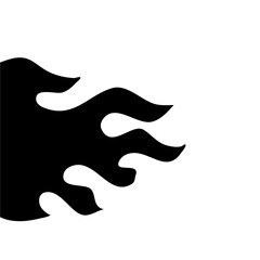 Tribal hotrod muscle car silhouette
