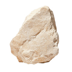 Natural rock, white isolate background.