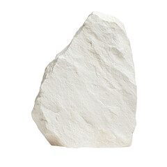 Natural white rock isolated on a white background.