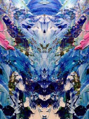 Abstract art background . Hand painting artwork on canvas .