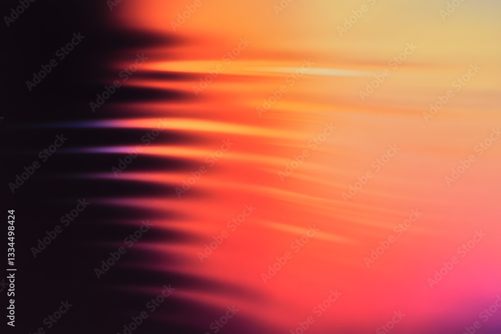 Poster an abstract image showing vibrant colors in horizontal bands