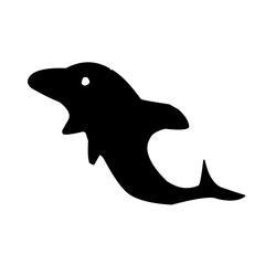 silhouette of a dolphin