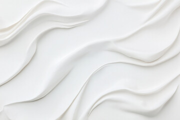 Obraz premium Modern White Background with Soft Flowing Waves and Subtle Shadows