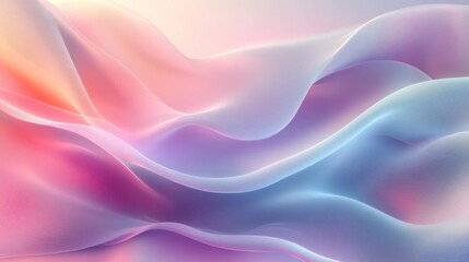 Obraz premium Abstract Flowing Shapes with Soft Pastel Colors and Modern Minimalist Design