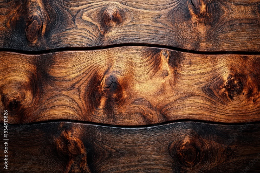 Poster hyperrealistic wooden texture with fine grain patterns under natural light