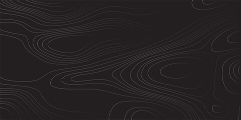 Abstract wavy topographic map. Abstract wavy and curved lines background. Abstract geometric topographic contour map background.	
