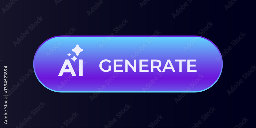 Poster here is a sleek and modern button design that is perfect for ai generation, especially for techfocus